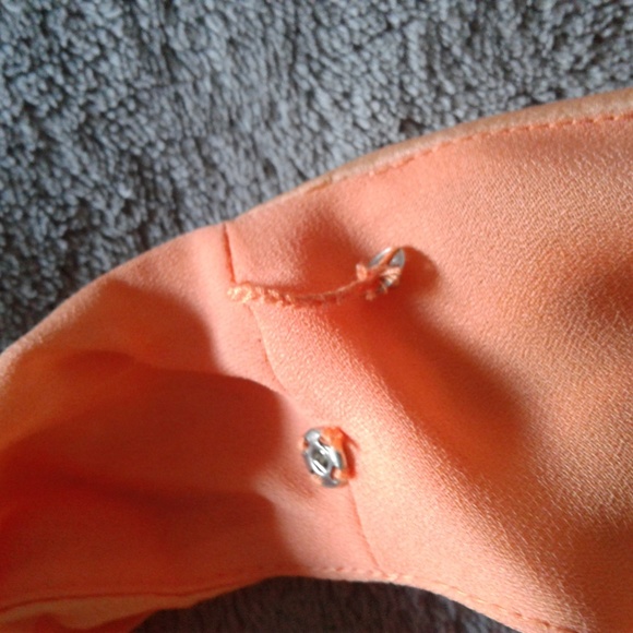 Gradient Orange to Red Silk Dress - Picture 7 of 9